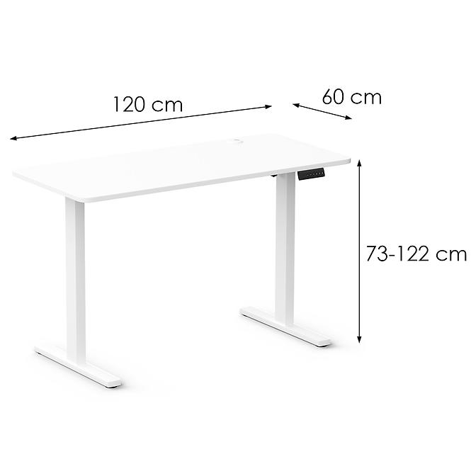 Íróasztal Control+ 120 Lv0859 Fehér