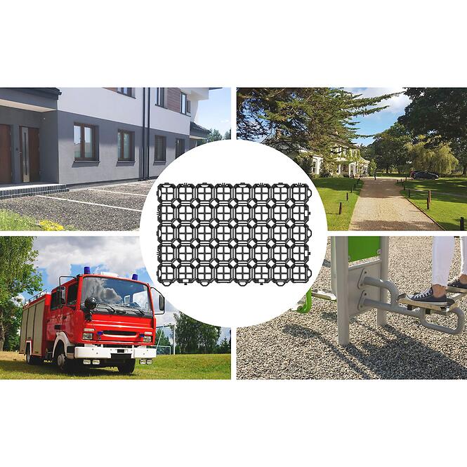 Rácsos gyep- és parkolóburkolat 575x380x40 mm SG6B