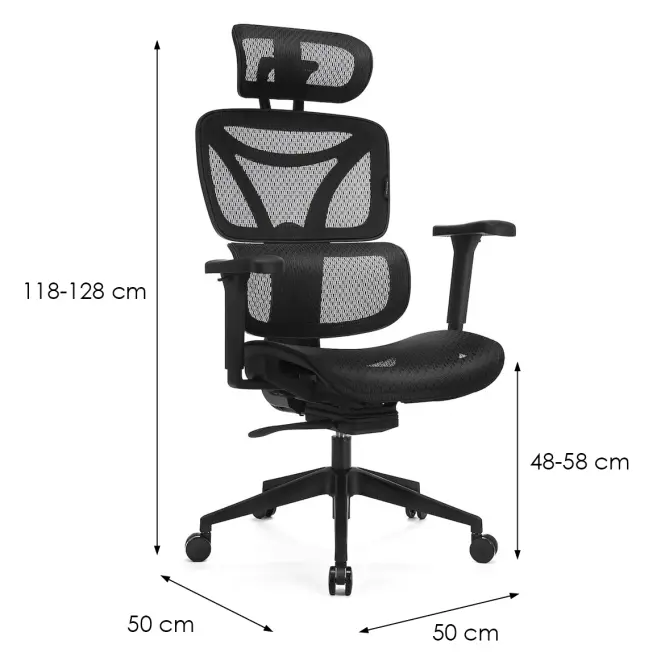 Szék Control Series Lv0654 Fekete