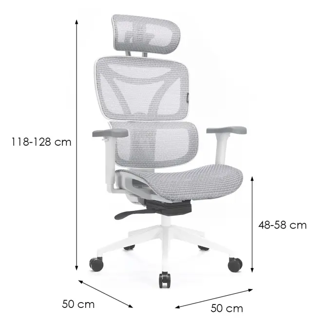 Szék Control Series Lv0655 Fehér