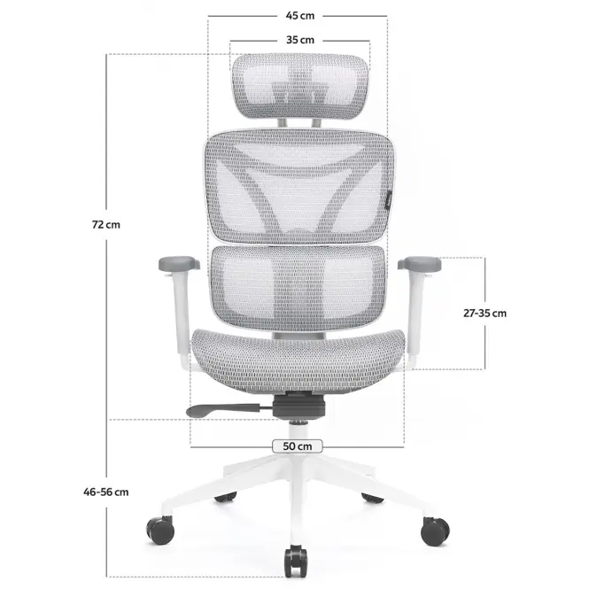 Szék Control Series Lv0655 Fehér