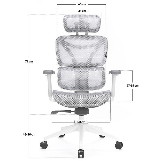 Szék Control Series Lv0655 Fehér,3