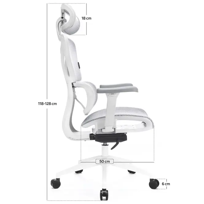 Szék Control Series Lv0655 Fehér