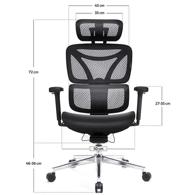 Szék Control Pro Lv0656 Fekete,6