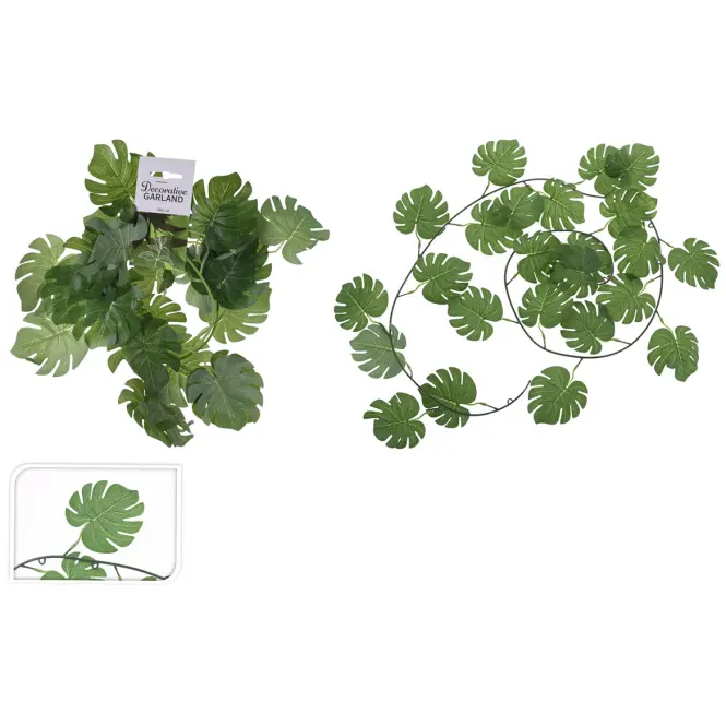 Dzsungellevelekből készült füzér 180 cm