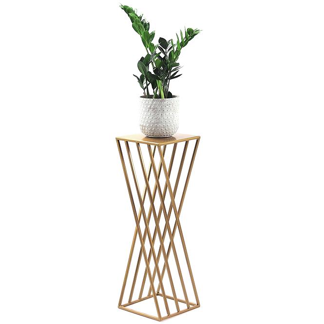 Virágállvány 70x24 cm aranysárga
