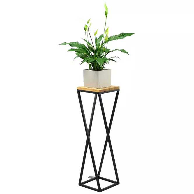 Virágállvány Tavolo 80x23,5 cm fekete