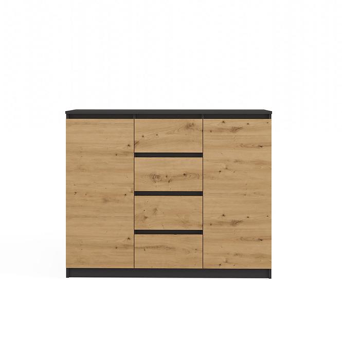Komód 2D4S Antracit/Artisan