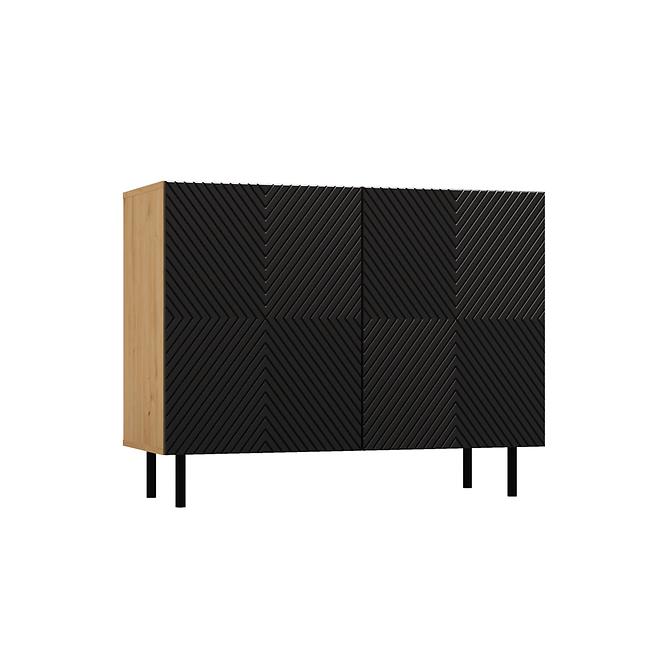 Komód Kama 2D Artisan/Fekete,4