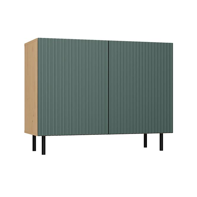 Komód Kama 2D Slim Artisan/Zöld