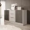 Komód Nelly 3D Kasmír/fekete pop,3
