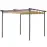 Kerti pavilon / pergola 2,6x2,6x2,2 m bézs