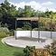 Kerti pavilon / pergola 2,6x2,6x2,2 m bézs,3