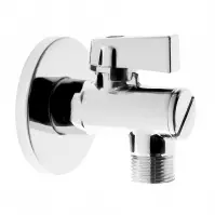 Z1234KF Sarok golyóscsap 1/2” x 3/4” szűrővel és rozettával