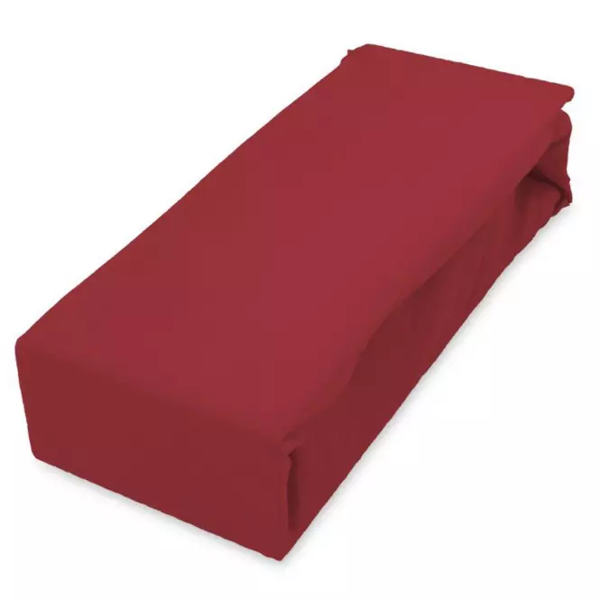 Lepedő Jersey gumiszalaggal 160x200 piros