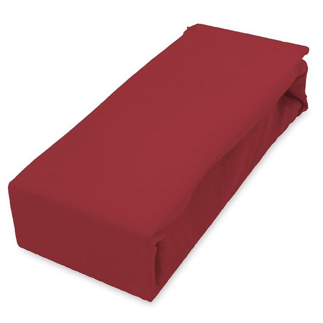 Lepedő Jersey gumiszalaggal 200x220 piros