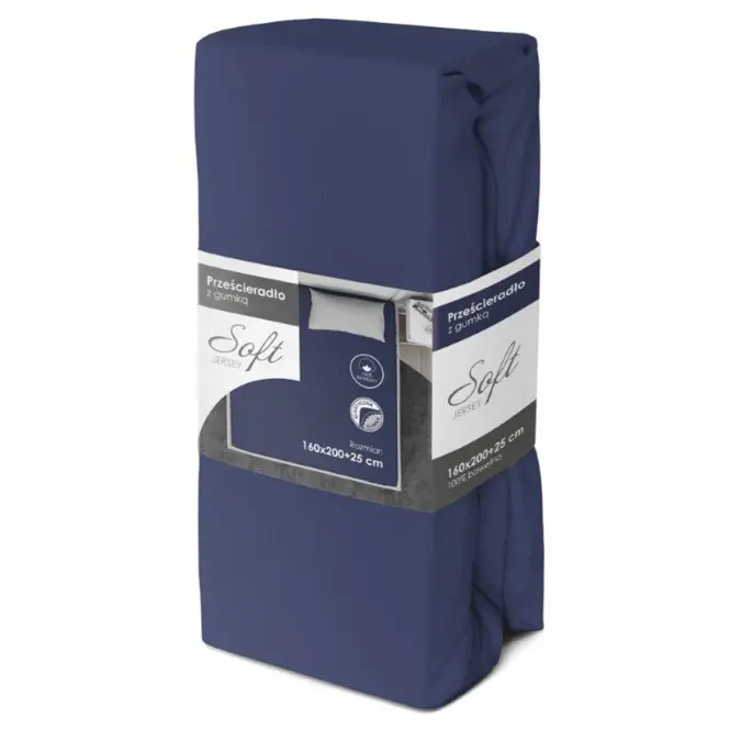Lepedő Jersey gumiszalaggal 90x200 gránát
