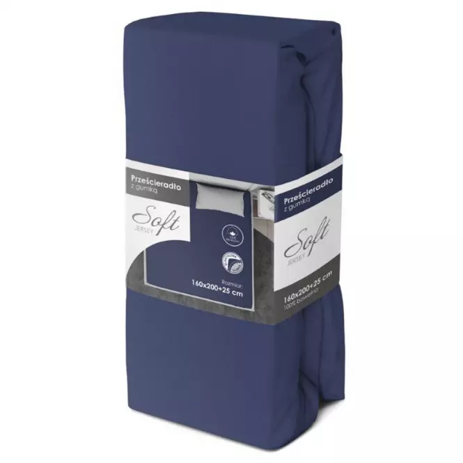 Lepedő Jersey gumiszalaggal 140x200 gránát,3