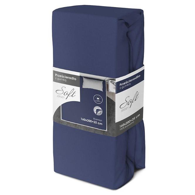 Lepedő Jersey gumiszalaggal 160x200 gránát