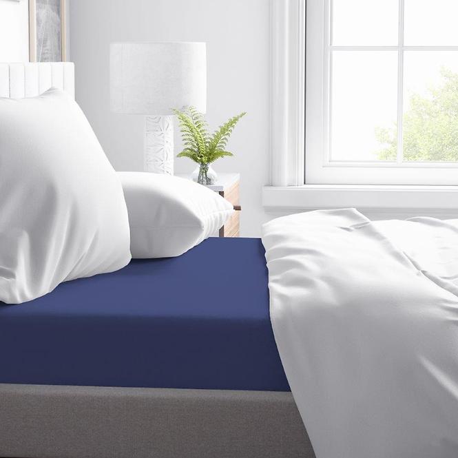 Lepedő Jersey gumiszalaggal 160x200 gránát,4