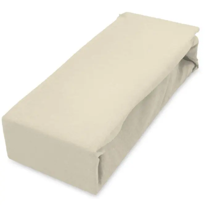 Lepedő Jersey gumiszalaggal 90x200 krém
