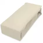 Lepedő Jersey gumiszalaggal 160x200 krém