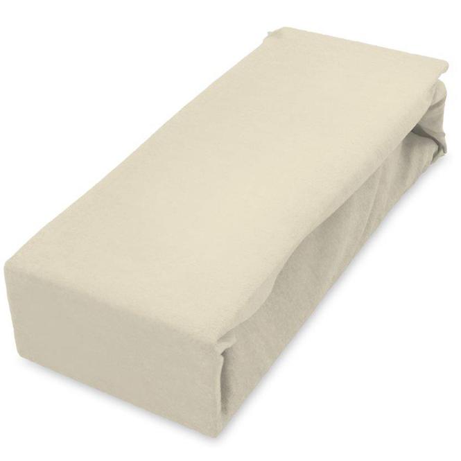 Lepedő Jersey gumiszalaggal 160x200 krém