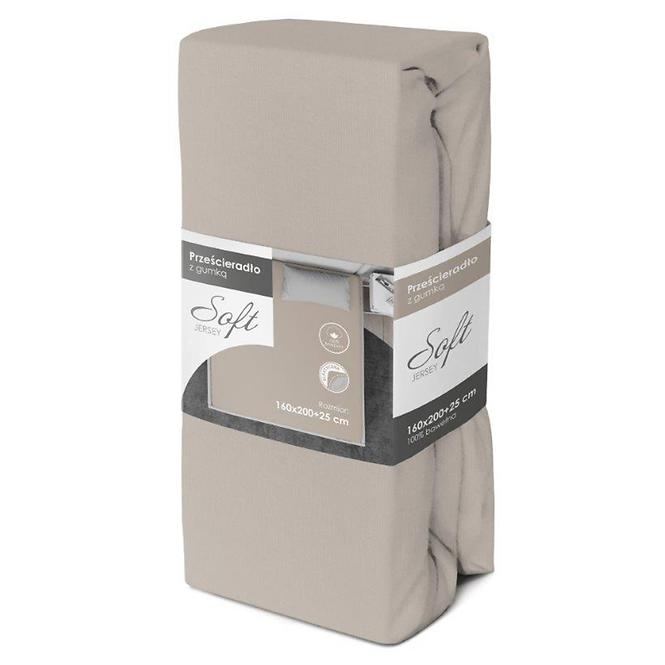 Lepedő Jersey gumiszalaggal 90x200 szürke