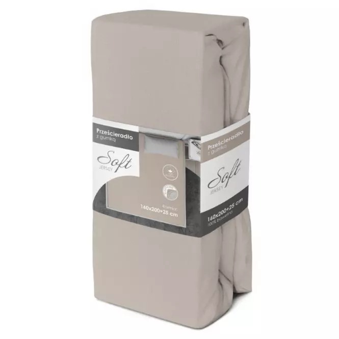 Lepedő Jersey gumiszalaggal 140x200 szürke,3