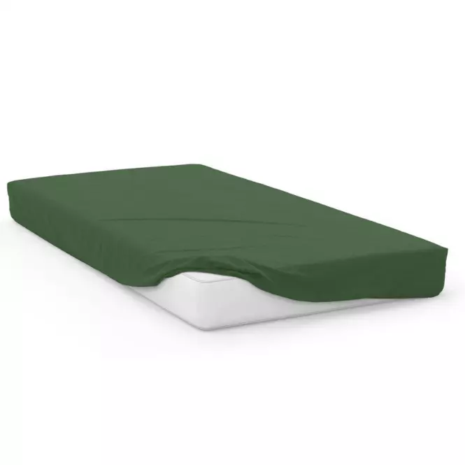 Lepedő Jersey gumiszalaggal 90x200 zöld,2