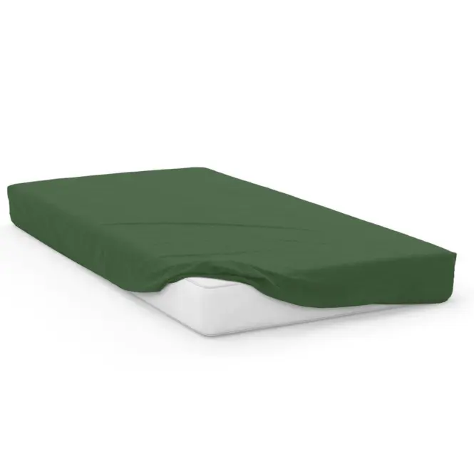 Lepedő Jersey gumiszalaggal 140x200 zöld
