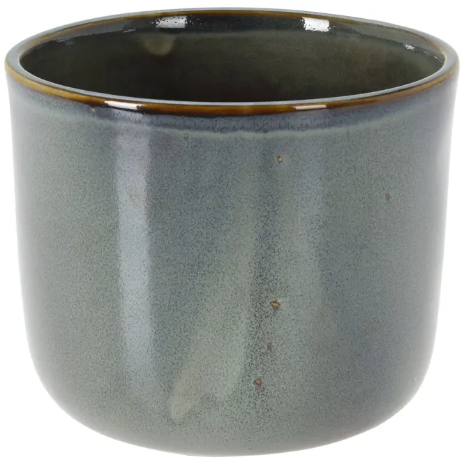 Zöld porcelán virágcserép