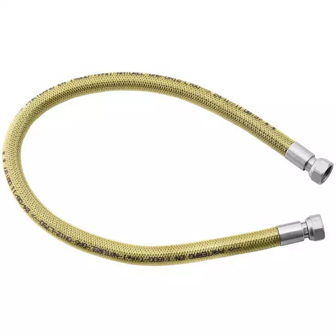 Gázcső FF 1/2” 1,0 m PVC WG1000