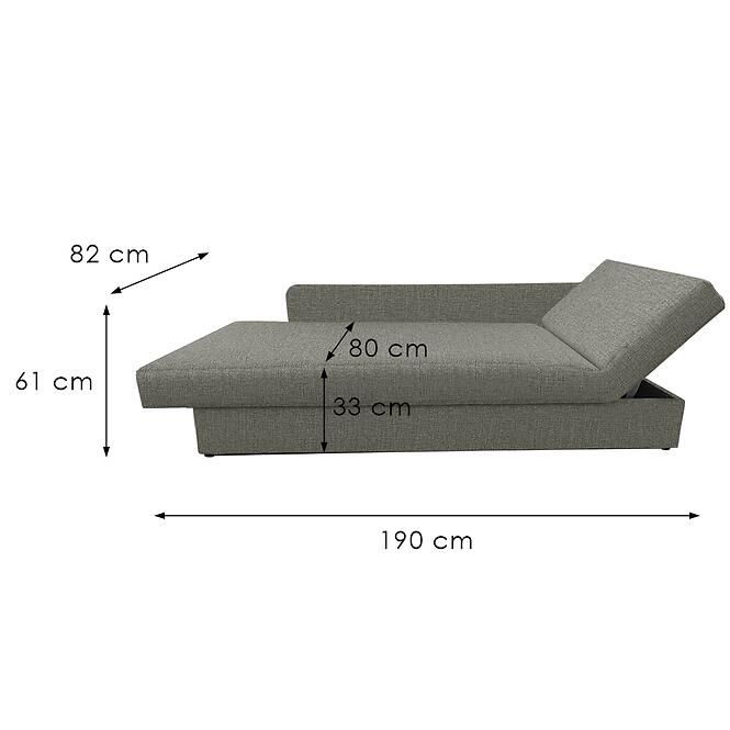 Ágy Karol háttámlával P Barrel 92,5