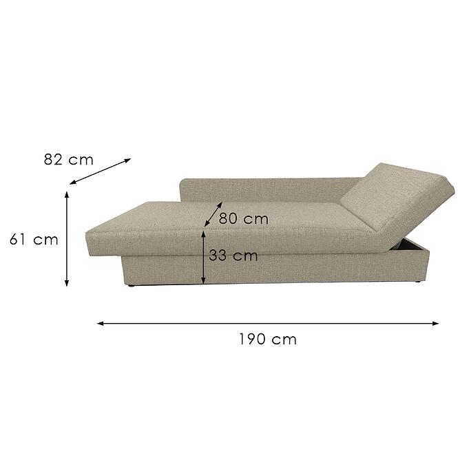 Ágy Karol háttámlával P Barrel 19,5
