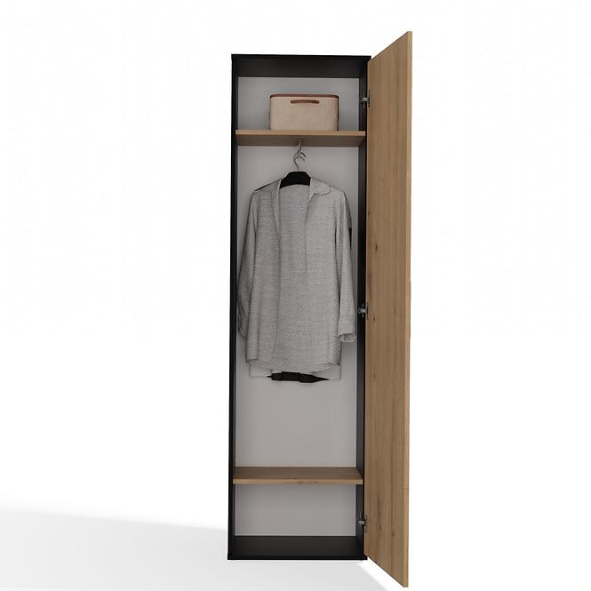 Szekrény Tükörrel Duo Antracit/Artisan