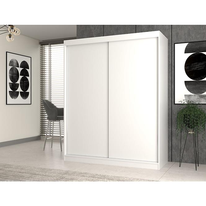 Szekrény Iga 160 Fehér B - tükör nélkül,3