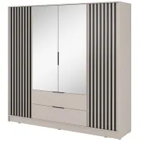 Szekrény Nelly 4d tükör Kasmír/fekete pop