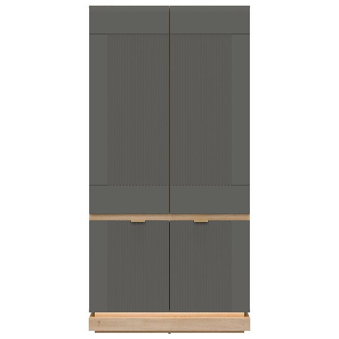 Szekrény 2d Milton Ml08 tölgy Crem Torro Szürke,5