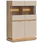 Vitrin Alacsony Milton Ml04 tölgy Crem Torro Kremona