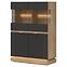 Vitrin Alacsony Milton Ml04 tölgy Crem Torro Antracit,2