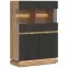 Vitrin Alacsony Milton Ml04 tölgy Crem Torro Antracit