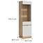 Vitrin L/P  Milton Ml05 tölgy Crem Torro Fehér
