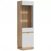 Vitrin L/P  Milton Ml05 tölgy Crem Torro Fehér