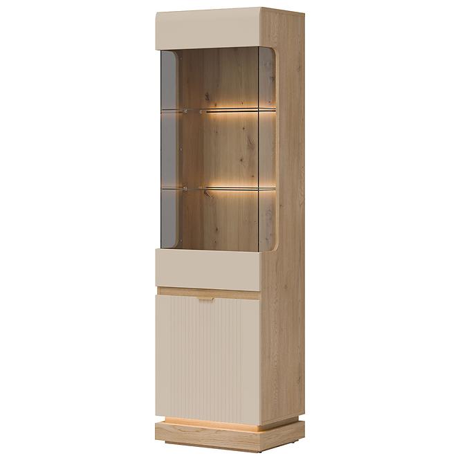 Vitrin L/P  Milton Ml05 tölgy Crem Torro Kremona