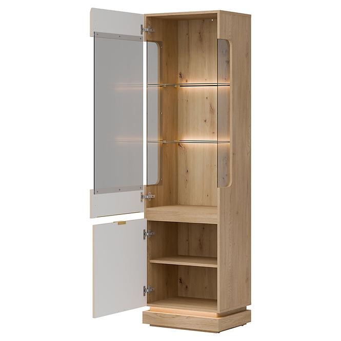 Vitrin L/P  Milton Ml05 tölgy Crem Torro Kremona