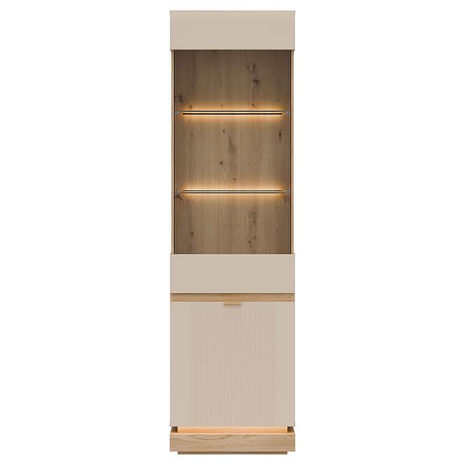Vitrin L/P  Milton Ml05 tölgy Crem Torro Kremona
