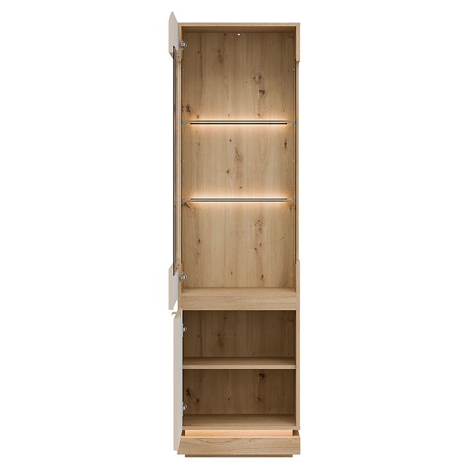 Vitrin L/P  Milton Ml05 tölgy Crem Torro Kremona