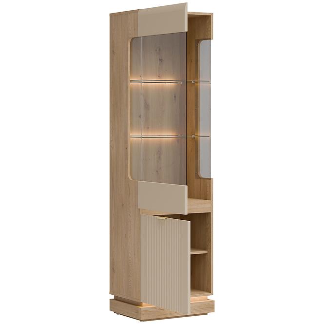Vitrin L/P  Milton Ml05 tölgy Crem Torro Kremona