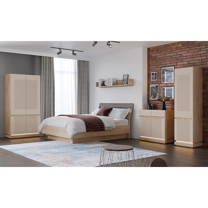 Vitrin L/P  Milton Ml05 tölgy Crem Torro Kremona